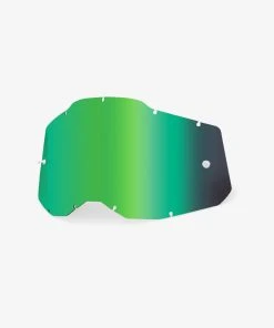 100% Europe RACECRAFT2/ACCURI2/STRATA2 Replacement Lens Green Mirror