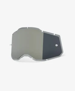 100% Europe RACECRAFT2/ACCURI2/STRATA2 Injected Replacement Lens Mirror Silver