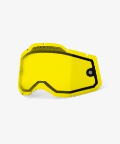 100% Europe RC2/AC2/ST2 Yellow Vented Dual Pane Replacement Lens