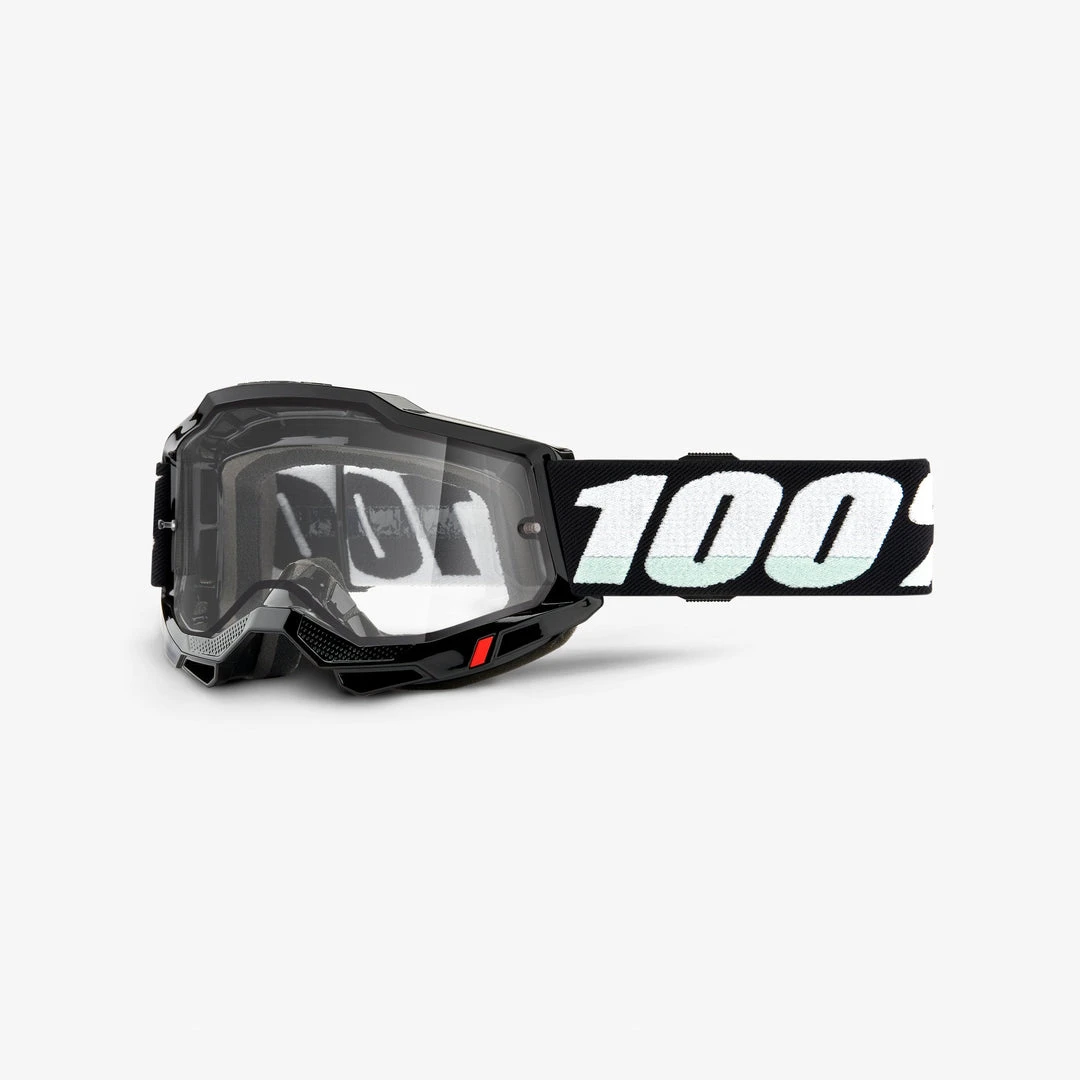 100% Europe Enduro Goggles ACCURI 2 Enduro Moto Goggle Black - Clear Dual Lens 3 100% Europe Enduro Goggles ACCURI 2 Enduro Moto Goggle Black - Clear Dual Lens