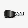 100% Europe ACCURI 2 Sand Goggle Black - Smoke Lens ATV/UTV/Sand