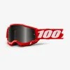 100% Europe ATV/UTV/Sand ACCURI 2 Sand Goggle Red - Smoke Lens