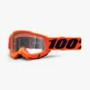 100% Europe ACCURI 2 OTG Goggle Neon Orange - Clear Lens Over The Glasses [OTG]