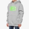 100% Europe ESSENTIAL Youth Pullover Hoodie Fleece Vapor