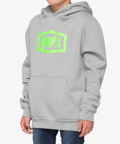 100% Europe ESSENTIAL Youth Pullover Hoodie Fleece Vapor