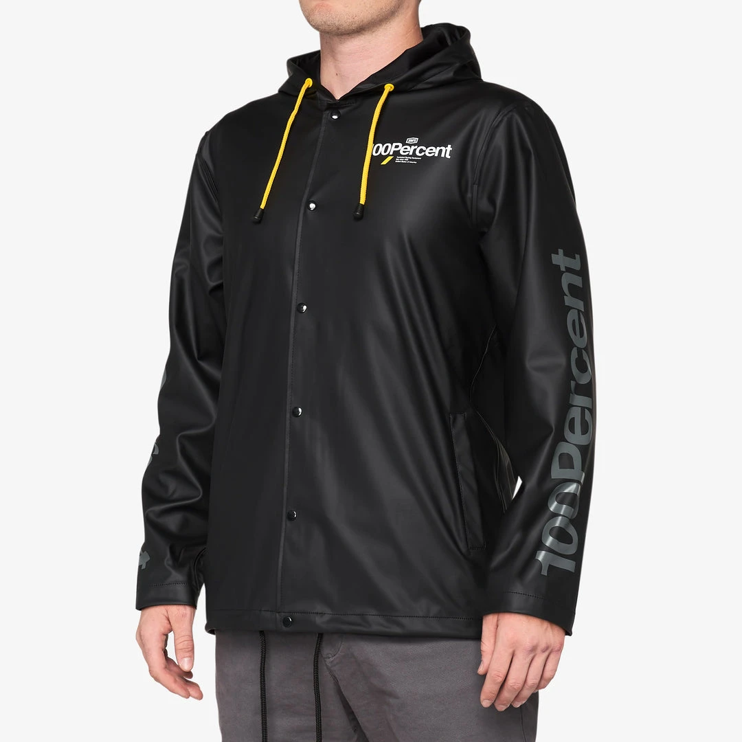 100% Jackets MALA Hooded Snap Jacket Black 3 100% Jackets MALA Hooded Snap Jacket Black