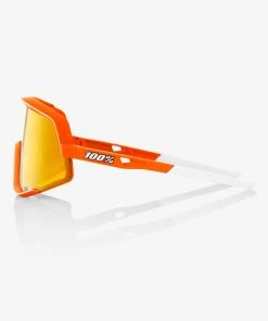 100% Europe GLENDALE - Soft Tact Neon Orange - HiPER Red Multilayer Mirror Lens Sunglasses