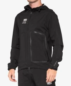 100% HYDROMATIC Jacket Black Weather Gear