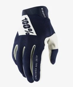 100% RIDEFIT Gloves Navy/White