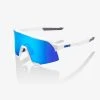 100% Europe S3® - Matte White - HiPER® Blue Multilayer Mirror Lens Sunglasses 1 100% Europe S3® - Matte White - HiPER® Blue Multilayer Mirror Lens Sunglasses
