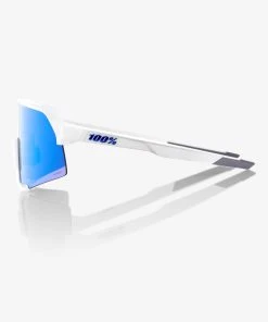 100% Europe S3® - Matte White - HiPER® Blue Multilayer Mirror Lens Sunglasses