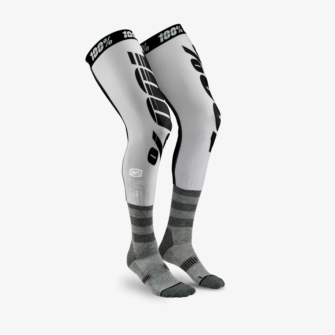 100% REV Knee Brace Performance Moto Socks Grey 3 100% REV Knee Brace Performance Moto Socks Grey