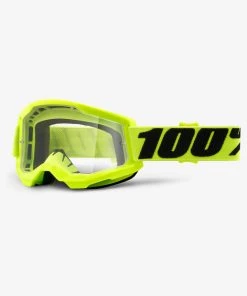 100% STRATA 2 Goggle Fluo Yellow Strata2