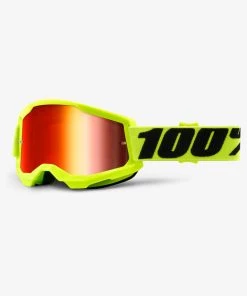 100% STRATA 2 Goggle Fluo Yellow Strata2