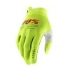 100% ITRACK Gloves Fluo Yellow