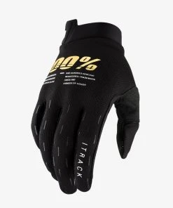 100% ITRACK Gloves Black