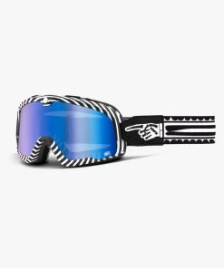 100% BARSTOW Goggle Death Spray - Mirror Blue Lens