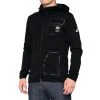 100% Men's Hoodies VICEROY Hooded Zip Tech Fleece Black