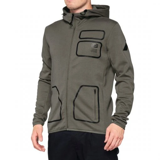 100% Men's Hoodies VICEROY Hooded Zip Tech Fleece Brindle 3 100% Men's Hoodies VICEROY Hooded Zip Tech Fleece Brindle