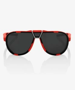 100% Europe Sunglasses WESTCRAFT Soft Tact Red Black Mirror Lens