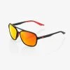 100% Europe KASIA - Soft Tact Black - HiPER Red Multilayer Mirror Lens - SP22 2 100% Europe KASIA - Soft Tact Black - HiPER Red Multilayer Mirror Lens - SP22
