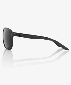 100% Europe Sunglasses KONNOR Aviator Square Matte Black Black Mirror Lens