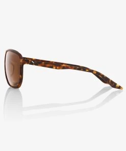 100% Europe KONNOR - Aviator Square Soft Tact Havana - Bronze PEAKPOLAR Lens