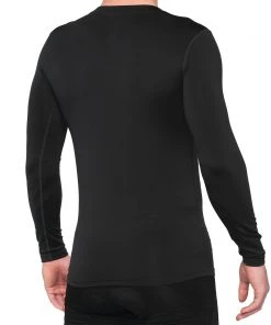 100% Base Layers BASECAMP Long Sleeve Base Layer - Black