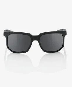 100% Europe CENTRIC - Soft Tact Black - Grey PEAKPOLAR Lens - SP22 Sunglasses