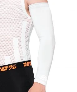 100% EXCEEDA Arm Sleeve - White
