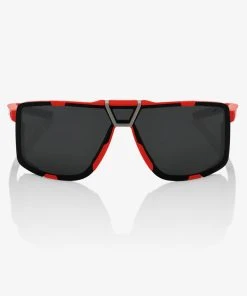 100% Europe Sunglasses EASTCRAFT Soft Tact Red Black Mirror Lens