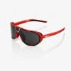 100% Europe Sunglasses WESTCRAFT Soft Tact Red Black Mirror Lens