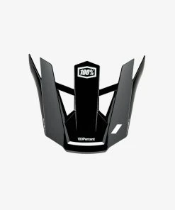 100% Europe AIRCRAFT 2 Replacement Visor W/Snap Black/White