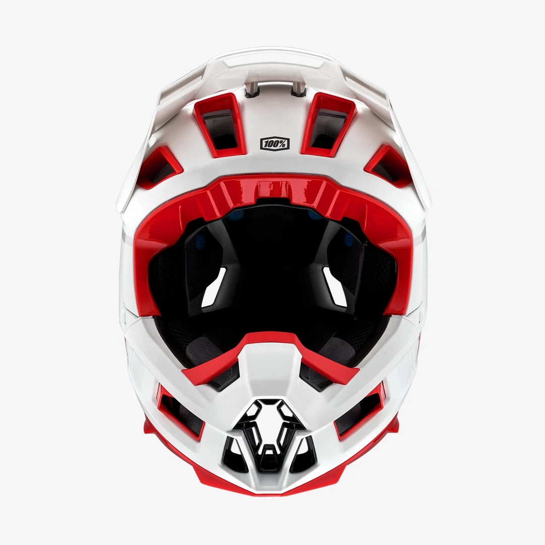 100% AIRCRAFT 2 Helmet Red/White Full Face 4 100% AIRCRAFT 2 Helmet Red/White Full Face