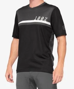 100% Men's Jerseys AIRMATIC Jersey Black/Charcoal