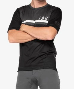 100% Men's Jerseys AIRMATIC Jersey Black/Charcoal