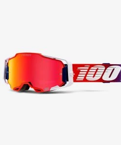 100% Europe Armega Goggle Factory HiPER Red Lens