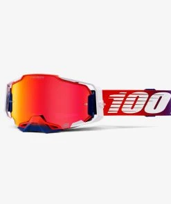 100% Europe Armega Goggle Factory HiPER Red Lens