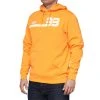 100% Brad Binder Collection BB33 PO KP Hooded Pullover Sweatshirt Fluo Orange