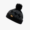 100% Europe BB33 Cuff Beanie W/Pom Pom Black/Charcoal Brad Binder Collection