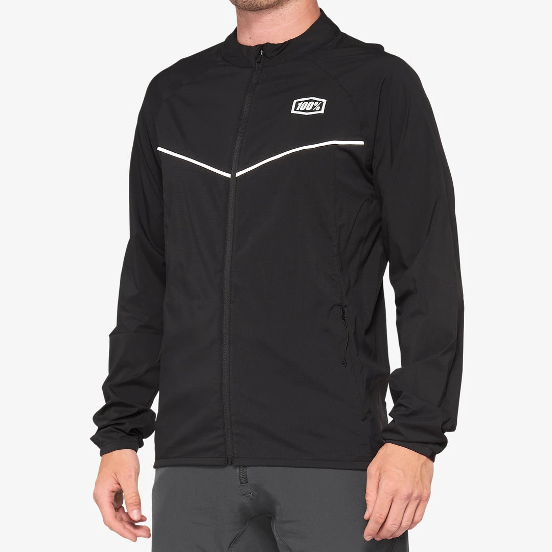 100% CORRIDOR Stretch Windbreaker Black 3 100% CORRIDOR Stretch Windbreaker Black