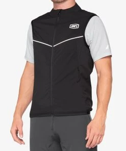 100% CORRIDOR Stretch Vest Black Weather Gear
