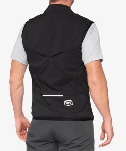 100% CORRIDOR Stretch Vest Black Weather Gear