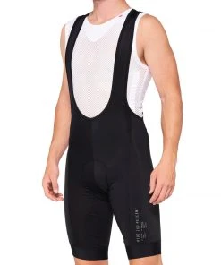100% EXCEEDA Bib Shorts Black/White