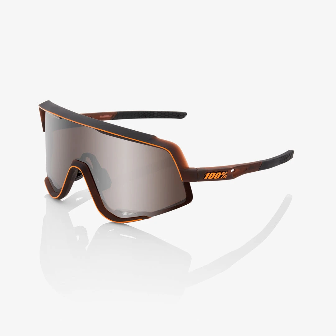 100% Europe GLENDALE - Matte Translucent Brown Fade - HiPER® Silver Mirror Lens Sunglasses 3 100% Europe GLENDALE - Matte Translucent Brown Fade - HiPER® Silver Mirror Lens Sunglasses
