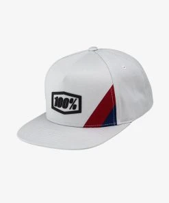 100% Europe CORNERSTONE Snapback Hat Light Grey