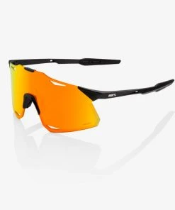 100% Europe HYPERCRAFT - Matte Black - HiPER Red Multilayer Mirror Lens Sunglasses