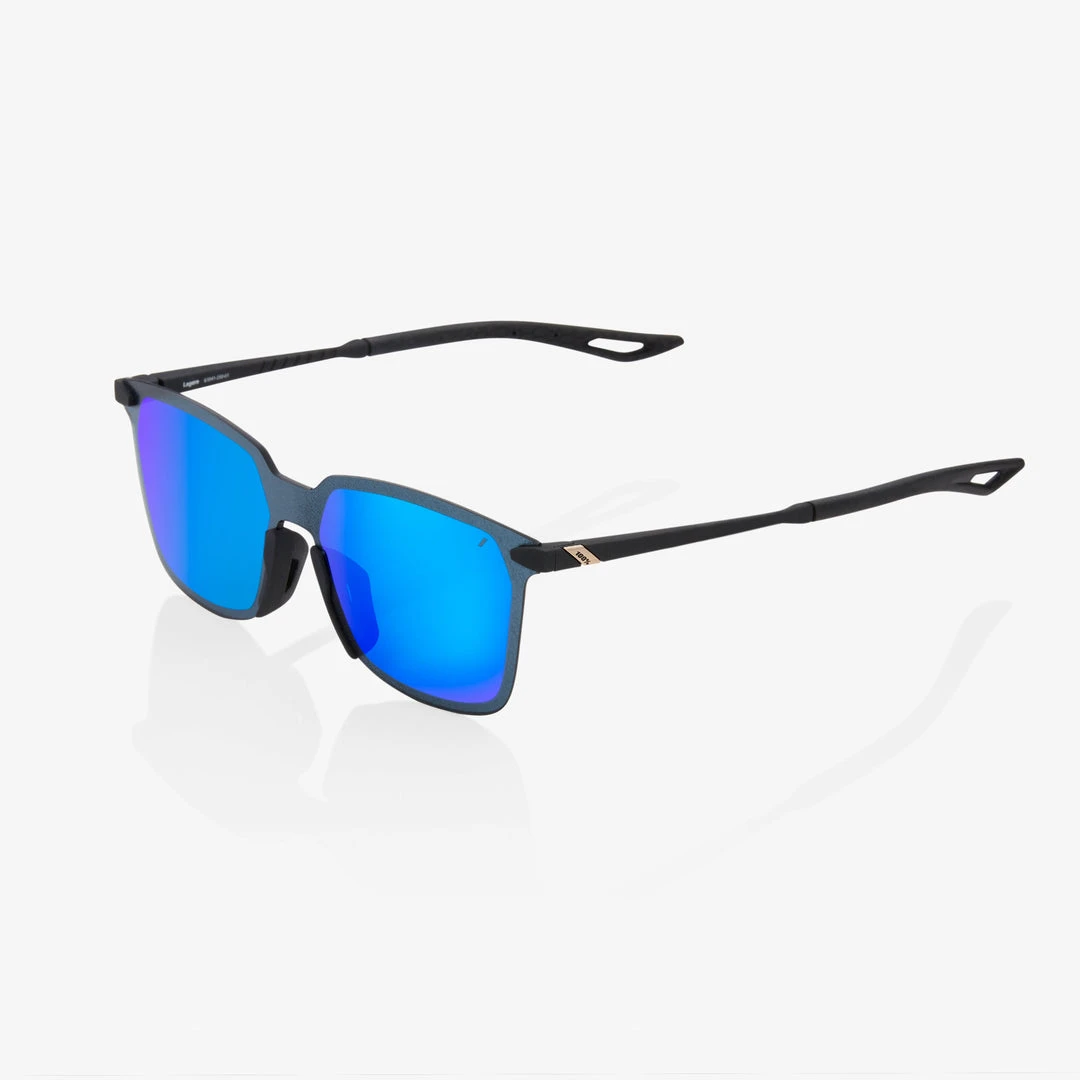 100% Europe Sunglasses LEGERE SQUARE - Soft Tact Black - Blue Multilayer Mirror Lens - SP22 3 100% Europe Sunglasses LEGERE SQUARE - Soft Tact Black - Blue Multilayer Mirror Lens - SP22