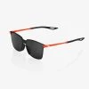 100% Europe LEGERE SQUARE - Matte Oxyfire - Black Mirror Lens Sunglasses