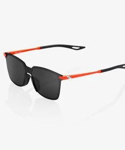 100% Europe Sunglasses LEGERE SQUARE - Matte Oxyfire - Black Mirror Lens - SP22